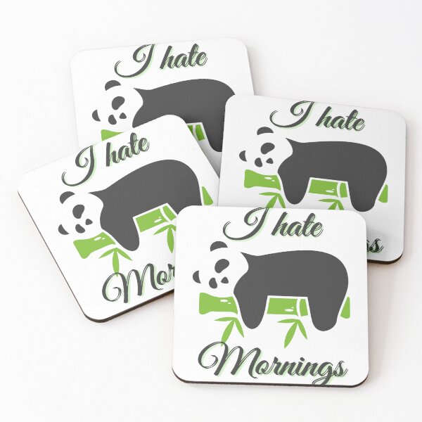 Item preview, i hate mornings sleeping panda designed and sold by zizyartclub.