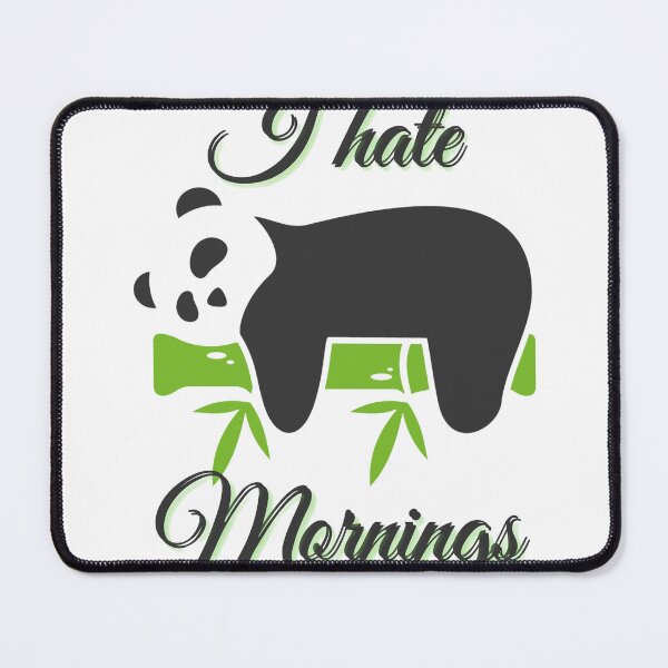 Item preview, i hate mornings sleeping panda designed and sold by zizyartclub.
