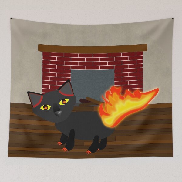 Item preview, Fire Cat designed and sold by Pixel and Paintbrush.