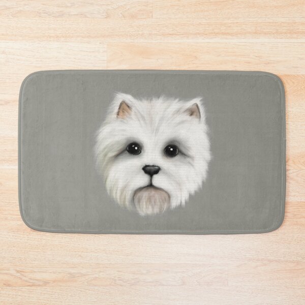 Item preview, West Highland Terrier dog acrylic painting designed and sold by Funsize-Art.