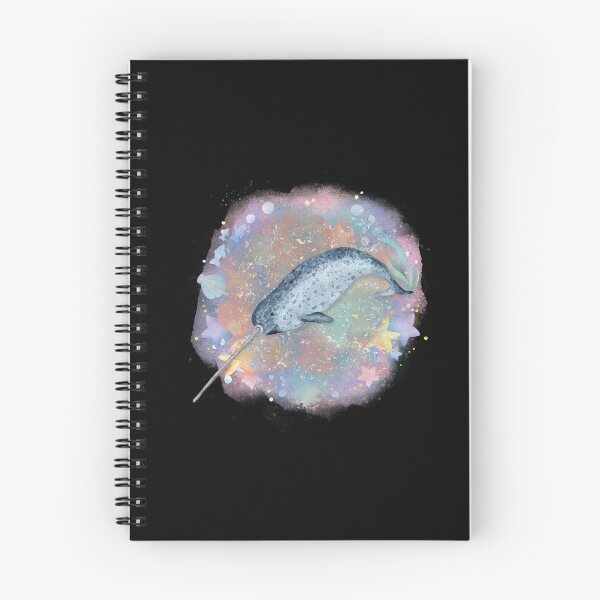 Item preview, Ilustración acuarela de ballena narval designed and sold by kuremureDesign.