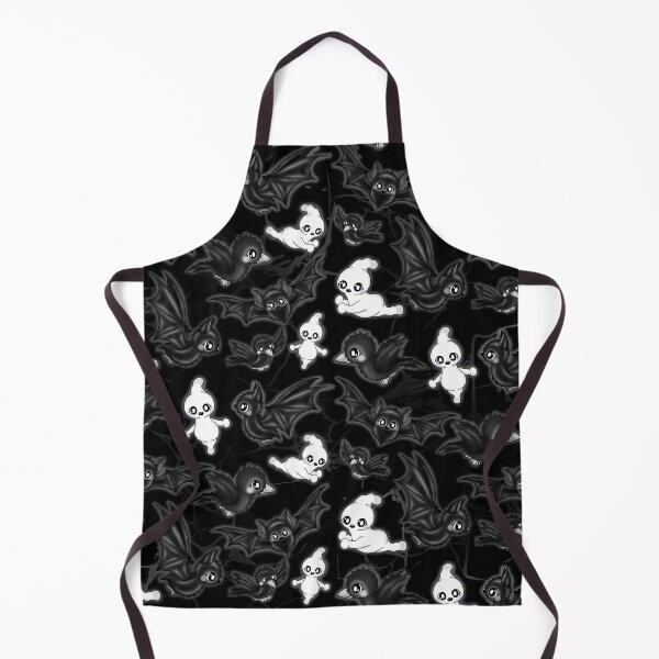 Item preview, cute ghost, bat and crow kawaii pattern designed and sold by Pezi-Creation.