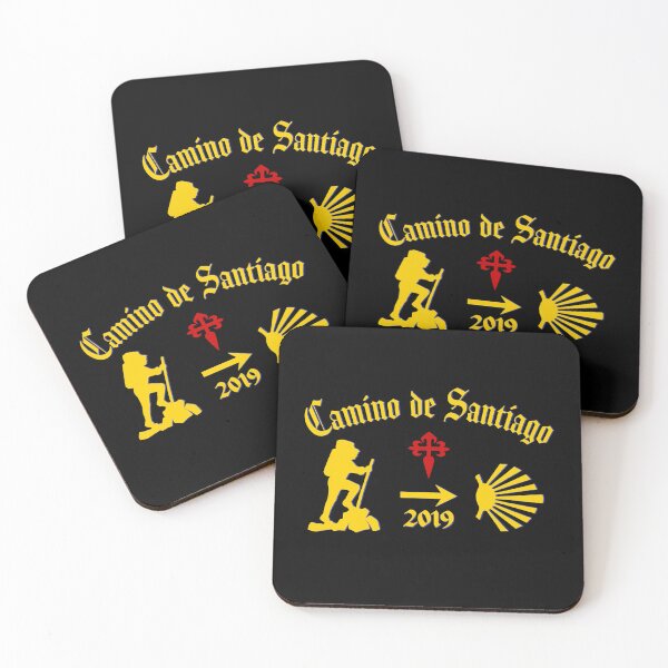 Item preview, Camino de Santiago 2019 Male Pilgrim Yellow Arrow Scallop Shell Cross of Saint James designed and sold by Brasilia.