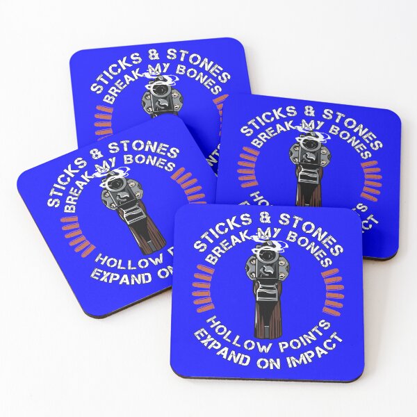 Item preview, 2nd Amendment Rights Sticks & Stones Break My Bones Hollow Points Expand On Impact  designed and sold by fantasticdesign.