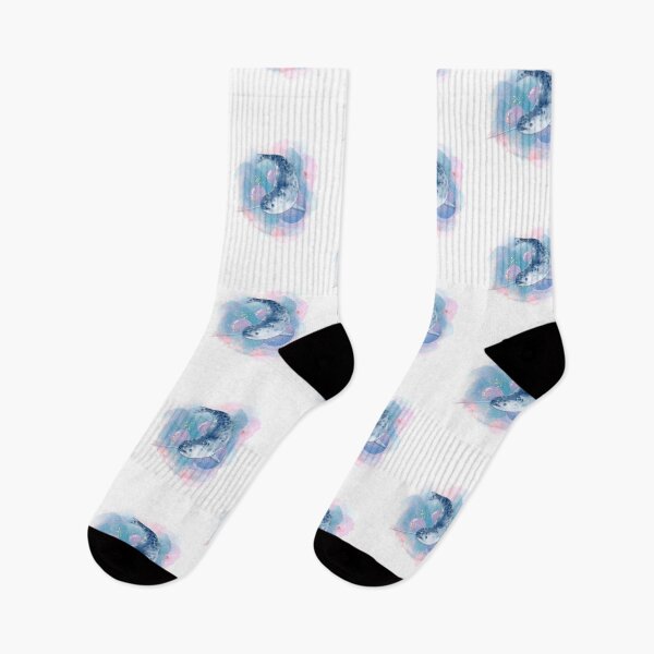 Item preview, Cute Narwhal Watercolor Illustration designed and sold by kuremureDesign.