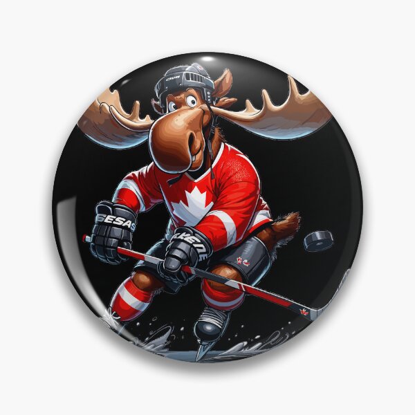 Item preview, Canadian Ice Hockey Maple Leaf Moose designed and sold by ElLocoMus.