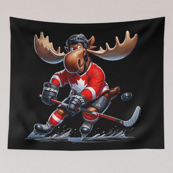 Item preview, Canadian Ice Hockey Maple Leaf Moose designed and sold by ElLocoMus.