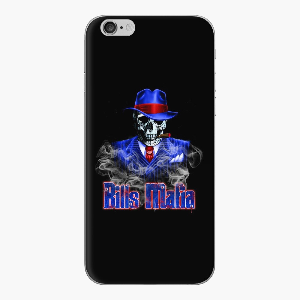 Buffalo Bills Bills Mafia Skull with Fedora Hat & Tommy Guns type  Die-cut MAGNET