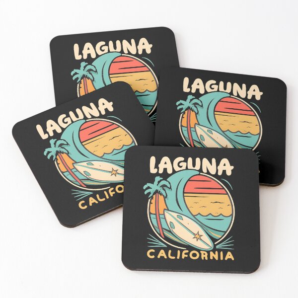 Item preview, Retro Laguna Beach California Surfing Beach Wave designed and sold by PrintFanDesign.
