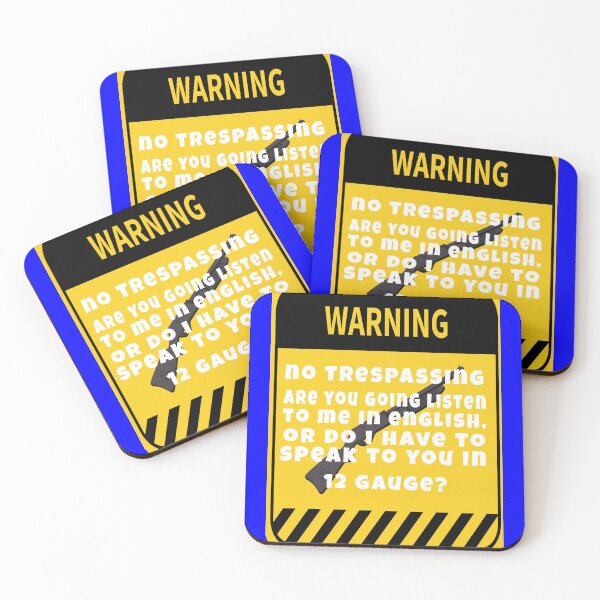 Item preview, 2nd Amendment Rights Warning No Trespassing Are You Going Listen To Me In English, designed and sold by fantasticdesign.