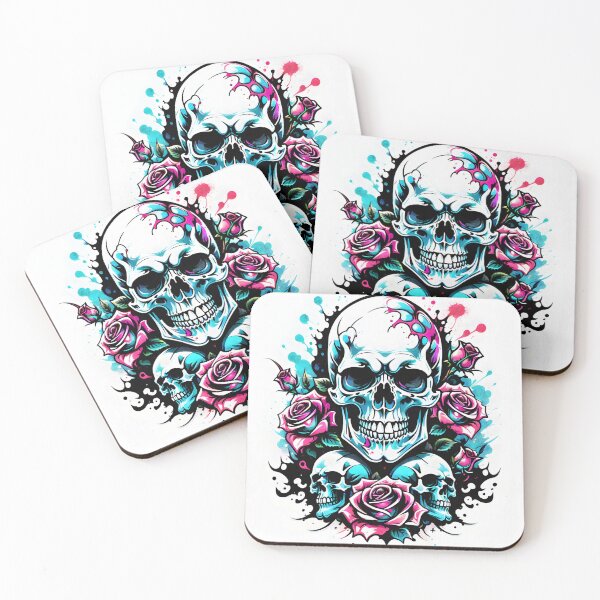 Item preview, Skulls and roses II designed and sold by creativesinapsi.