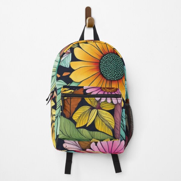 Item preview, Autumn bouquet of leaves and flowers, fantastic, colorful tile, pattern designed and sold by LuckyFamily.