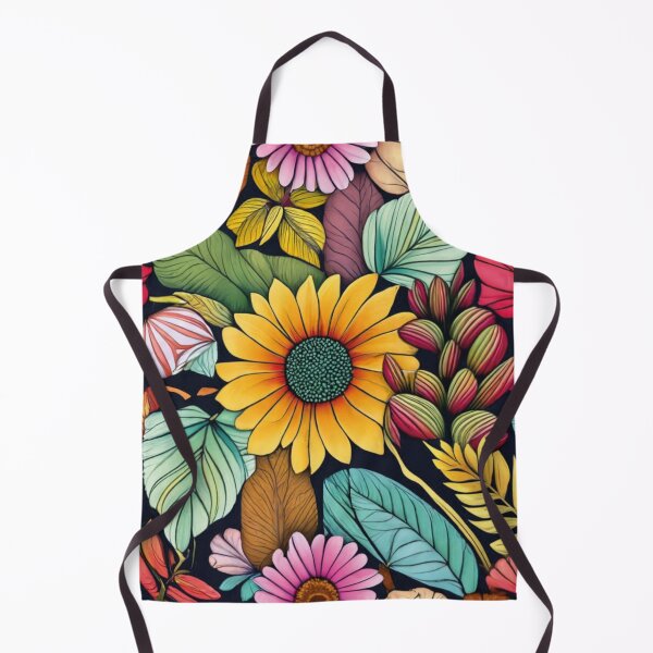 Item preview, Autumn bouquet of leaves and flowers, fantastic, colorful tile, pattern designed and sold by LuckyFamily.