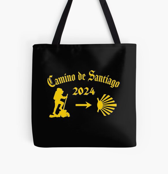 Artikel-Vorschau von Camino de Santiago 2024 Männlicher Pilger Gelber Pfeil Jakobsmuschel Jakobsweg, designt und verkauft von Brasilia.
