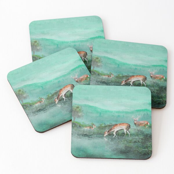 Item preview, Deer by the Blue Mountains designed and sold by TheArtViking.