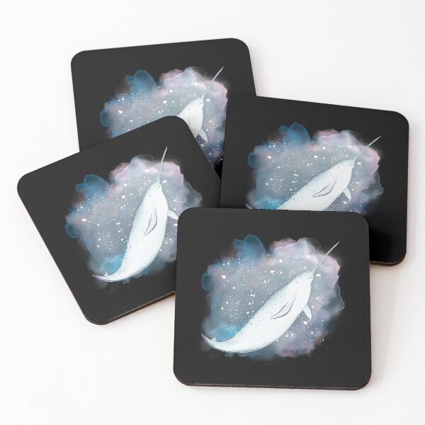 Item preview, Narwhal Watercolor Style Illustration designed and sold by kuremureDesign.
