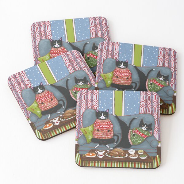Item preview, Holiday Couch Potatoes designed and sold by KilkennyCat Art.