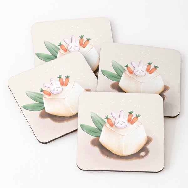 Item preview, Sweet Cute Carrot Tofu Flower designed and sold by paruScribbles.