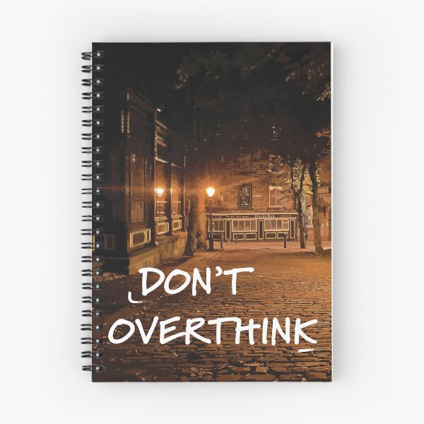 Item preview, Don't overthink night motivational quote designed and sold by snadesign.