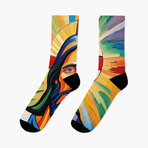 Item preview, Pop Art Jesus – Vibrant Religious Portrait – Colorful Spiritual Artwork designed and sold by MOKAdesign.