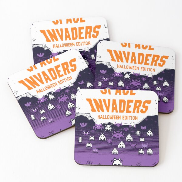 Item preview, Invasores del espacio Retro Vintage Halloween designed and sold by KitonicTees.