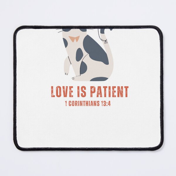 Item preview, Love is patient - 1 Corinthians 13:4 designed and sold by GospelWork.