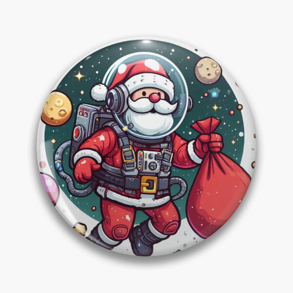 Item preview, “Santa Claus in Space: A Festive Illustration” designed and sold by SpaLaxy Store.