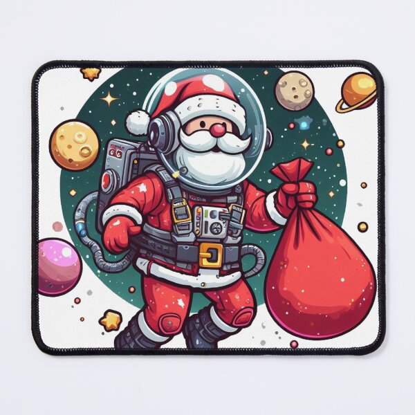 Item preview, “Santa Claus in Space: A Festive Illustration” designed and sold by SpaLaxy Store.