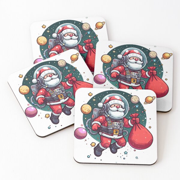 Item preview, “Santa Claus in Space: A Festive Illustration” designed and sold by SpaLaxy Store.