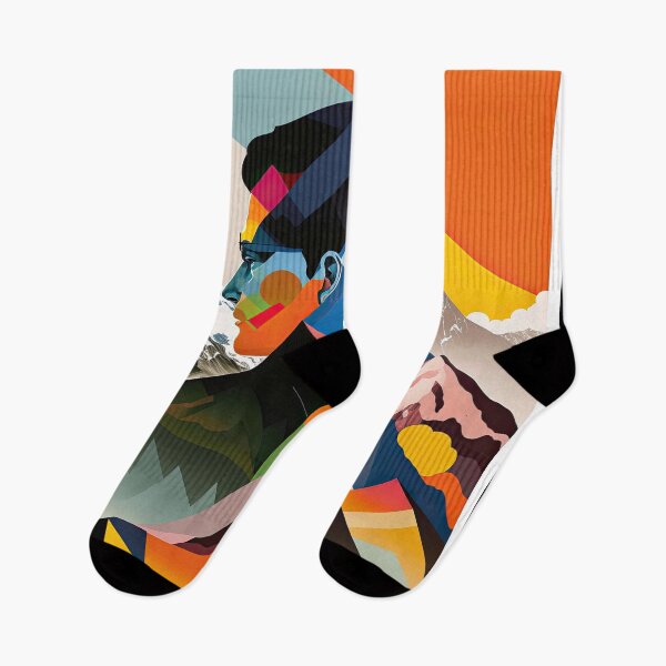 Item preview, Explore "Simplistic & Minimalistic Alps" with Bauhaus Flair and Vivid Colors designed and sold by ArtificialGenes.