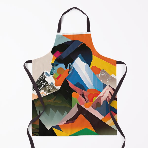 Item preview, Explore "Simplistic & Minimalistic Alps" with Bauhaus Flair and Vivid Colors designed and sold by ArtificialGenes.