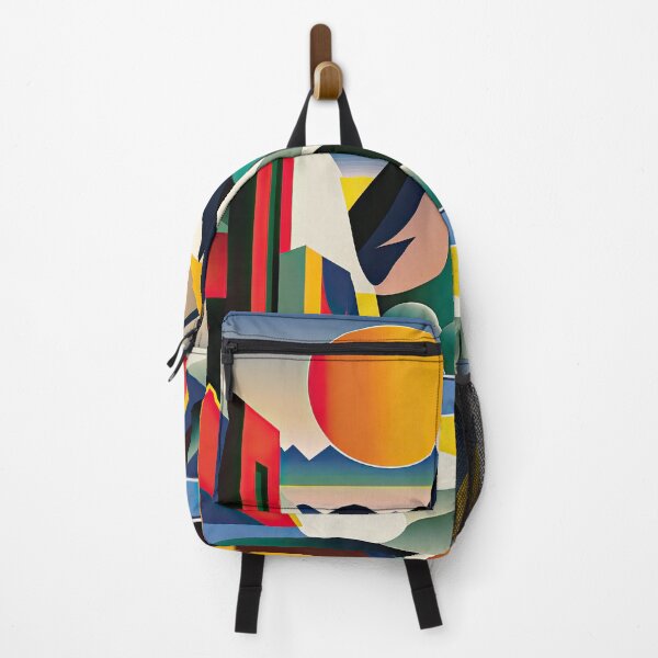 Item preview, Explore "Simplistic & Minimalistic Alps" with Bauhaus Flair and Vivid Colors designed and sold by ArtificialGenes.