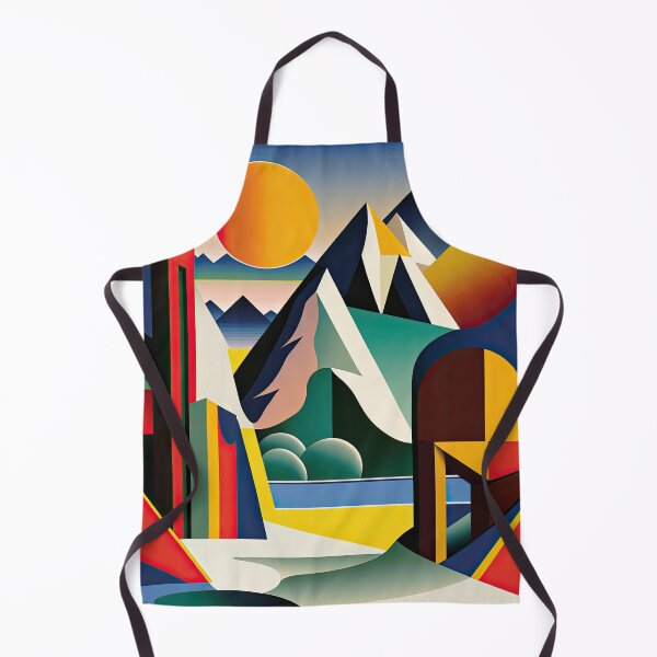 Item preview, Explore "Simplistic & Minimalistic Alps" with Bauhaus Flair and Vivid Colors designed and sold by ArtificialGenes.