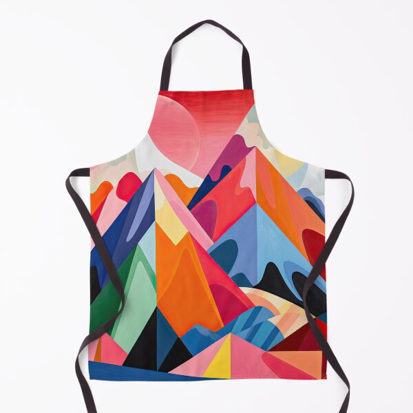 Item preview, Explore "Simplistic & Minimalistic Alps" with Bauhaus Flair and Vivid Colors designed and sold by ArtificialGenes.