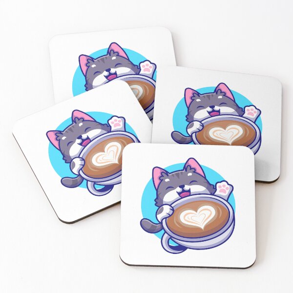 Item preview,  Cat with Coffee Cup designed and sold by hjian8219.