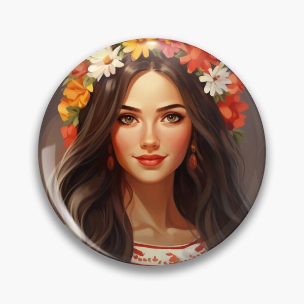 Item preview, Gorgeous Moldavian Girl Portrait - Traditional Beauty - Eastern European designed and sold by SeraphimDesigns.