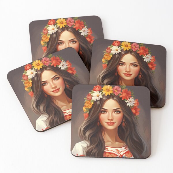 Item preview, Gorgeous Moldavian Girl Portrait - Traditional Beauty - Eastern European designed and sold by SeraphimDesigns.