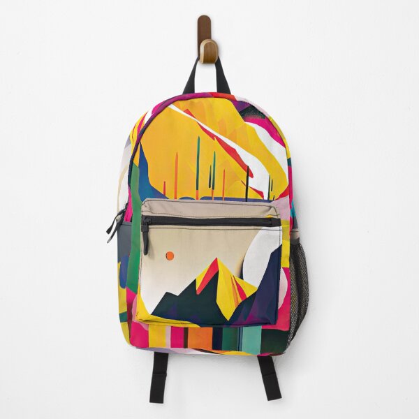 Item preview, Explore "Simplistic & Minimalistic Alps" with Bauhaus Flair and Vivid Colors designed and sold by ArtificialGenes.
