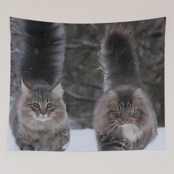 Item preview, Norwegian Forest Cats designed and sold by Maddie4Real.