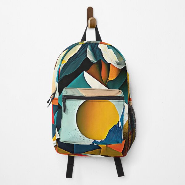 Item preview, Explore "Simplistic & Minimalistic Alps" with Bauhaus Flair and Vivid Colors designed and sold by ArtificialGenes.