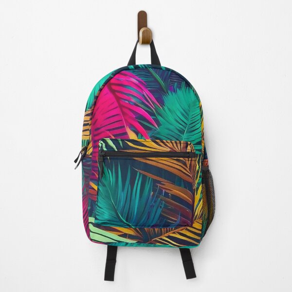 Item preview, Colorful Watercolor Neon Palm Trees Leaves designed and sold by SassyArtistry.