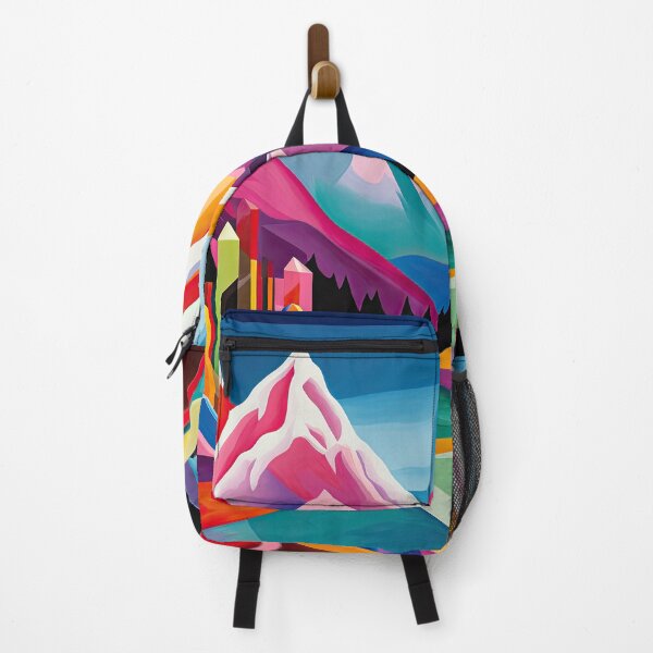Item preview, Explore "Simplistic & Minimalistic Alps" with Bauhaus Flair and Vivid Colors designed and sold by ArtificialGenes.