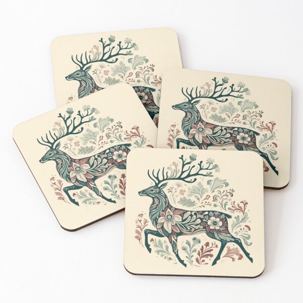 Item preview, Folk Botanics Stag designed and sold by AnthonyThomas.
