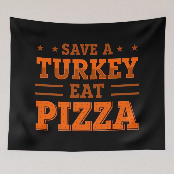 Item preview, orange thanksgiving save turkey pizza  designed and sold by Gossip Rag.