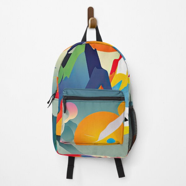 Item preview, Explore "Simplistic & Minimalistic Alps" with Bauhaus Flair and Vivid Colors designed and sold by ArtificialGenes.