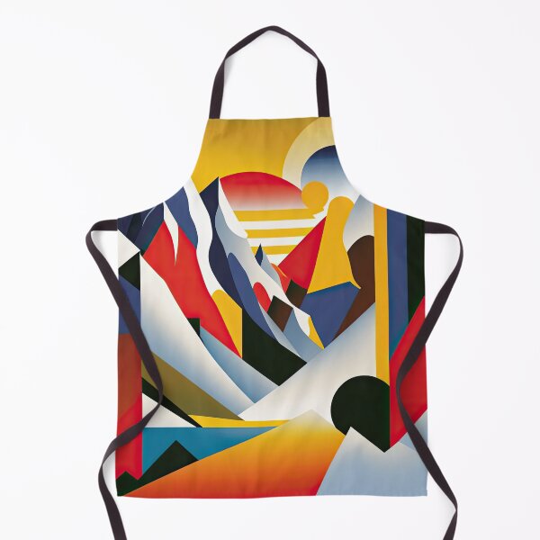 Item preview, Explore "Simplistic & Minimalistic Alps" with Bauhaus Flair and Vivid Colors designed and sold by ArtificialGenes.