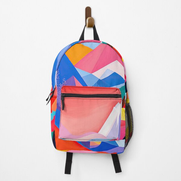 Item preview, Explore "Simplistic & Minimalistic Alps" with Bauhaus Flair and Vivid Colors designed and sold by ArtificialGenes.