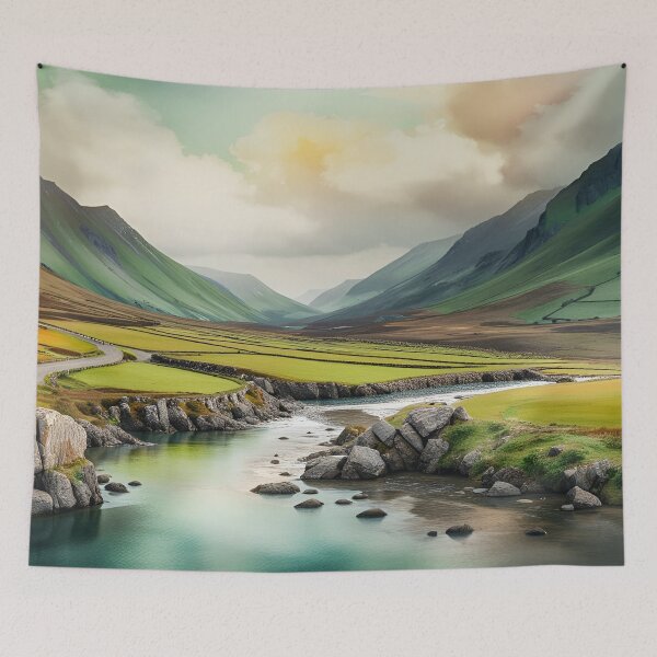 Item preview, A Quintessential Irish Landscape in Artificial Intelligence designed and sold by LymphomaLass.