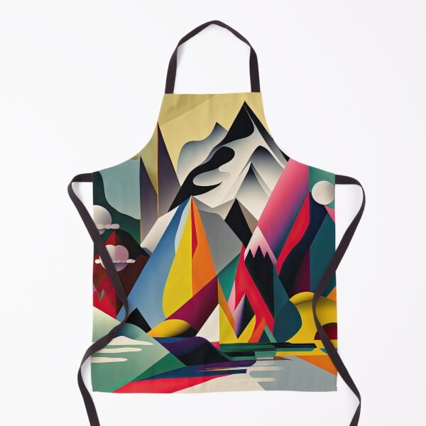 Item preview, Explore "Simplistic & Minimalistic Alps" with Bauhaus Flair and Vivid Colors designed and sold by ArtificialGenes.