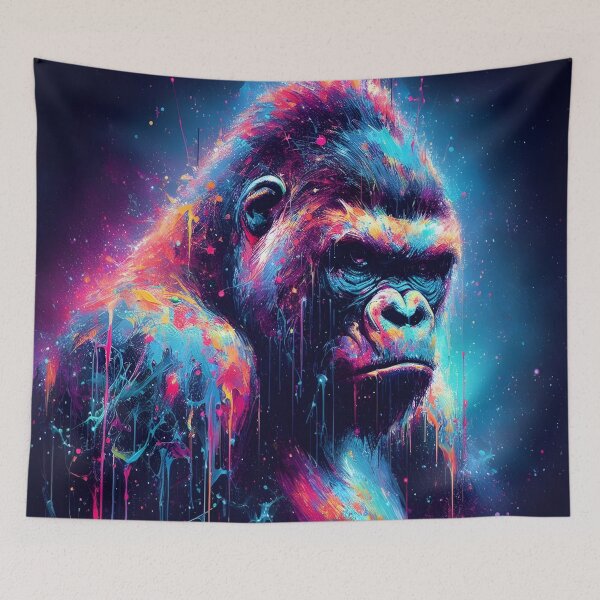 Item preview, Celestial Ape: Neon Constellations designed and sold by javaoverride.